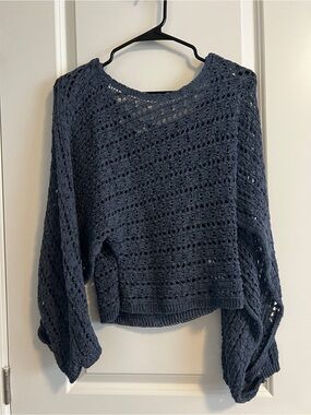 Zara Knit Sweater - periwinkle blue